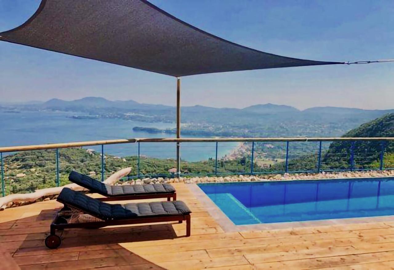 House Sienna Of Villa Intaba Best Views Corfiot Riviera Corfu Island Greece Contemporary Design Pool With Spectacular Sea Views Close To Ipsos Beach Pyrgi  Exteriör bild